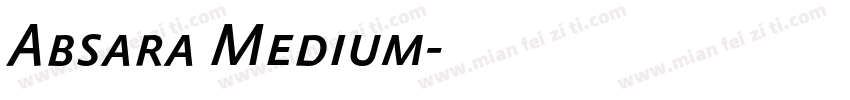 Absara Medium字体转换